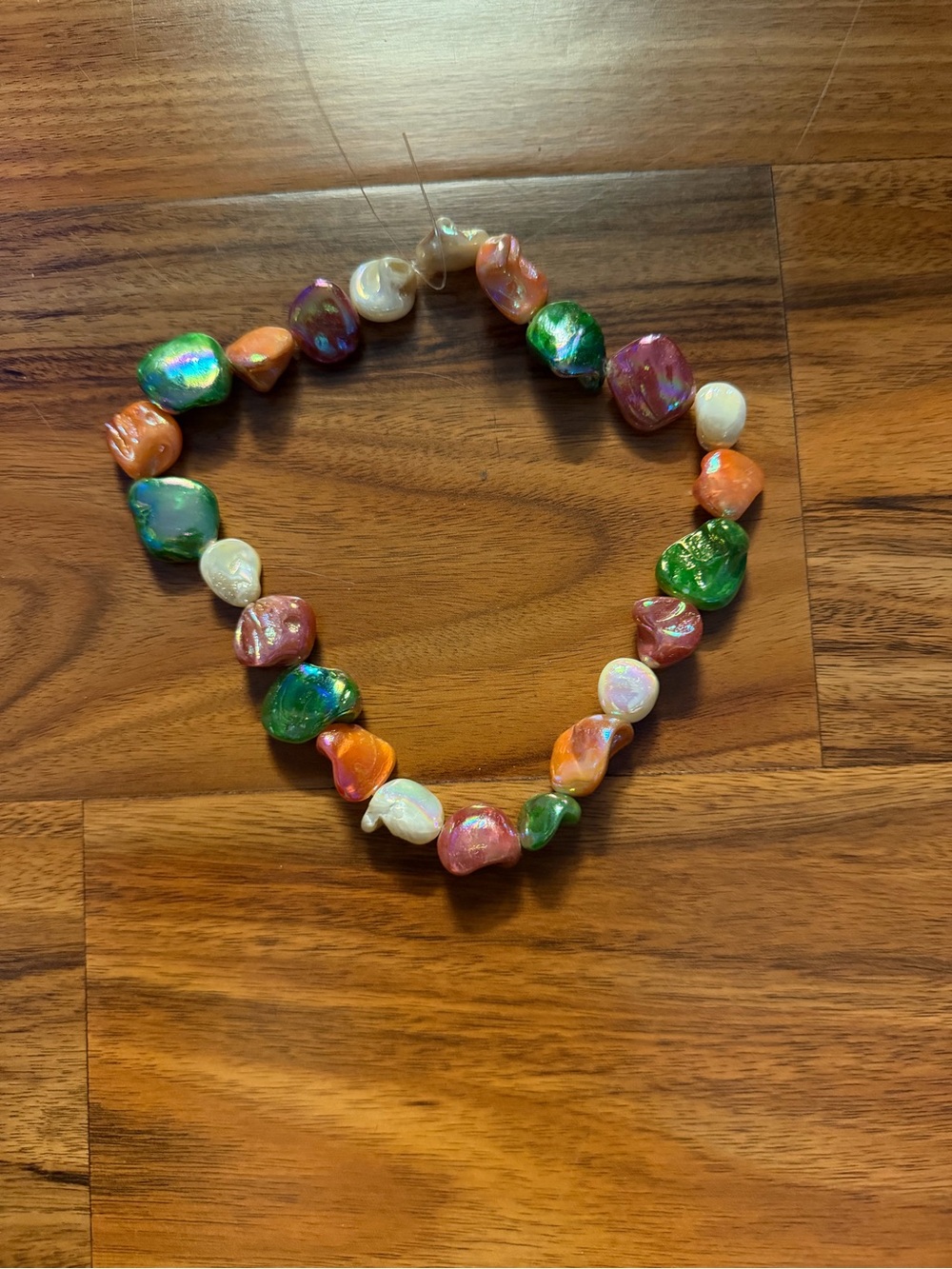 Handcrafted Multicolor Pearl Bead Necklace - Women Jewelry